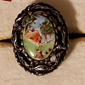 Vintage scenic ring